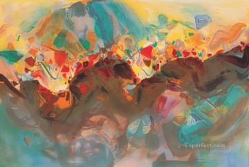 Chinese Abstract Painting - Delight ZDQ China Abstract